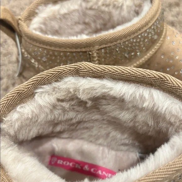 Women's Tan Platform Ankle Boots - Picture 5 of 5